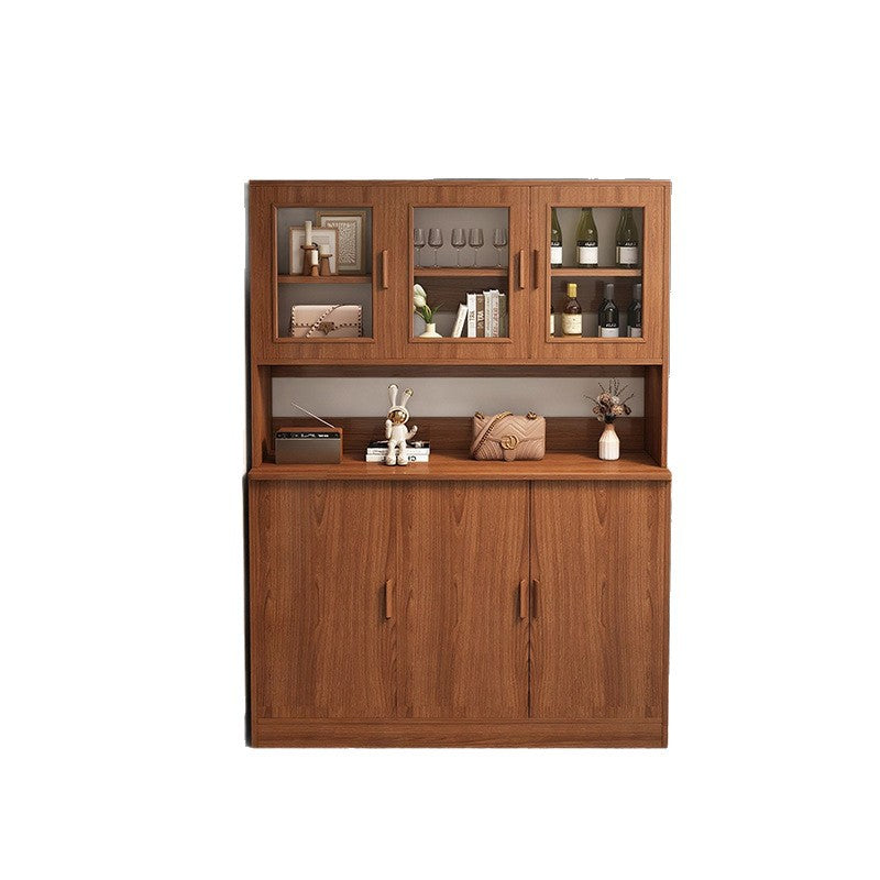 Traditional Vintage MDF Rectangular Storage Cabinet 6-Cabinets For Living Room