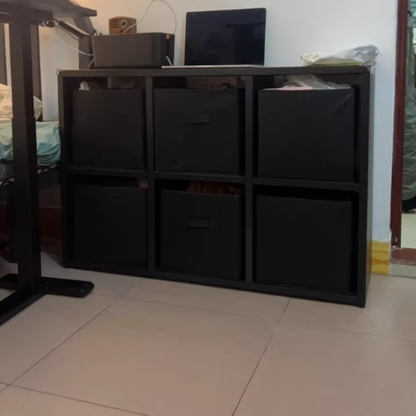 Modern Minimalist Carbon Steel Square Rectangle Storage Cabinet 4/6/8-Cabinet For Living Room
