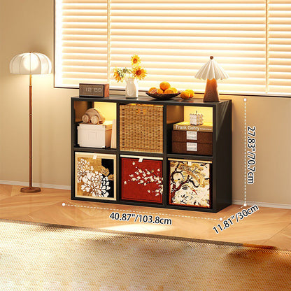 Modern Minimalist Carbon Steel Square Rectangle Storage Cabinet 4/6/8-Cabinet For Living Room