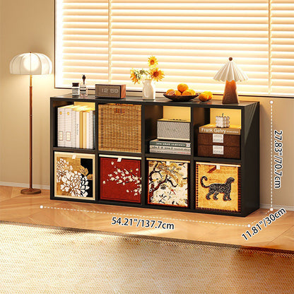 Modern Minimalist Carbon Steel Square Rectangle Storage Cabinet 4/6/8-Cabinet For Living Room