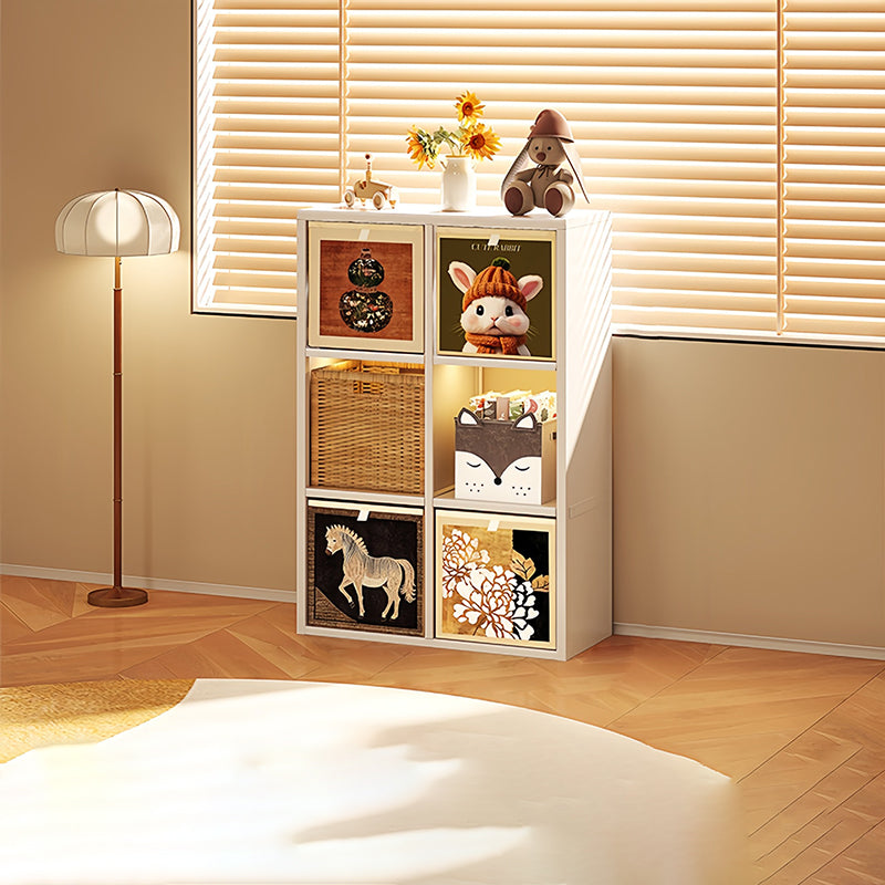 Modern Minimalist Carbon Steel Square Rectangle Storage Cabinet 4/6/8-Cabinet For Living Room