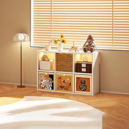 Modern Minimalist Carbon Steel Square Rectangle Storage Cabinet 4/6/8-Cabinet For Living Room