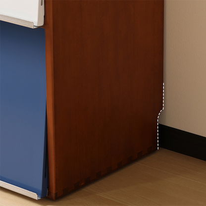 Traditional French Rubber Wood Stainless Steel Square Storage Cabinet 4/6 Storage For Living Room