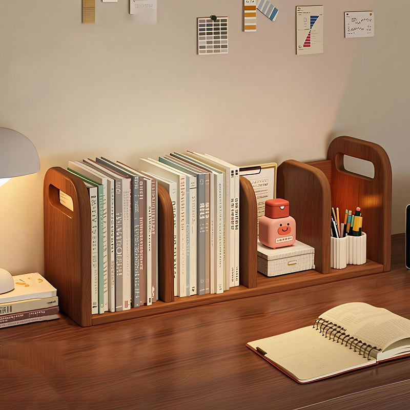 Modern Minimalist MDF Curved Rectangular Desktop Storage Shelf 2/4-Shelves For Living Room