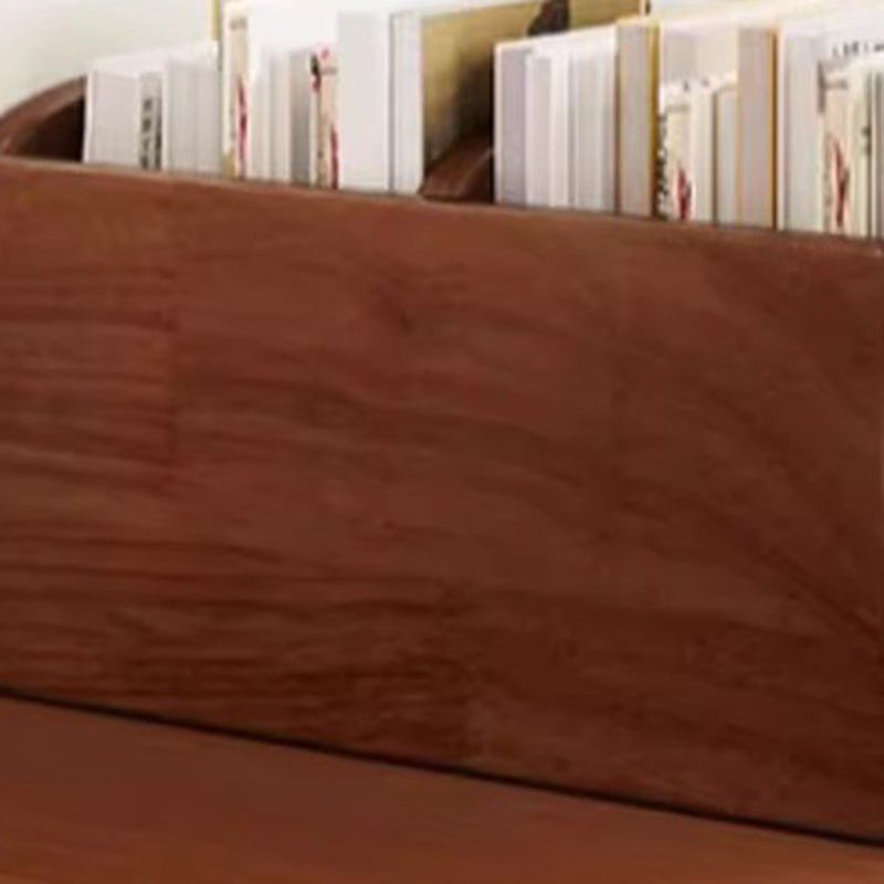 Modern Minimalist MDF Curved Rectangular Desktop Storage Shelf 2/4-Shelves For Living Room
