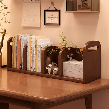 Modern Minimalist MDF Curved Rectangular Desktop Storage Shelf 2/4-Shelves For Living Room