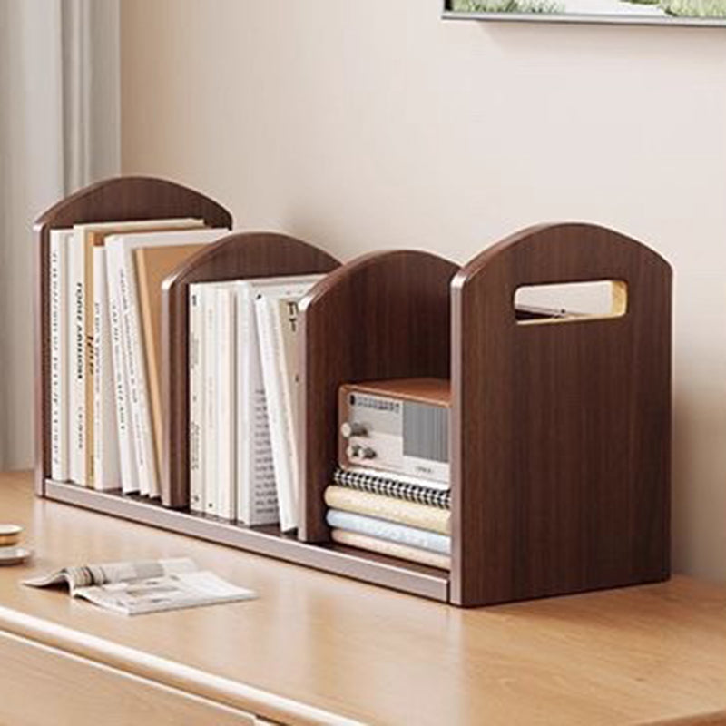 Modern Minimalist MDF Curved Rectangular Desktop Storage Shelf 2/4-Shelves For Living Room