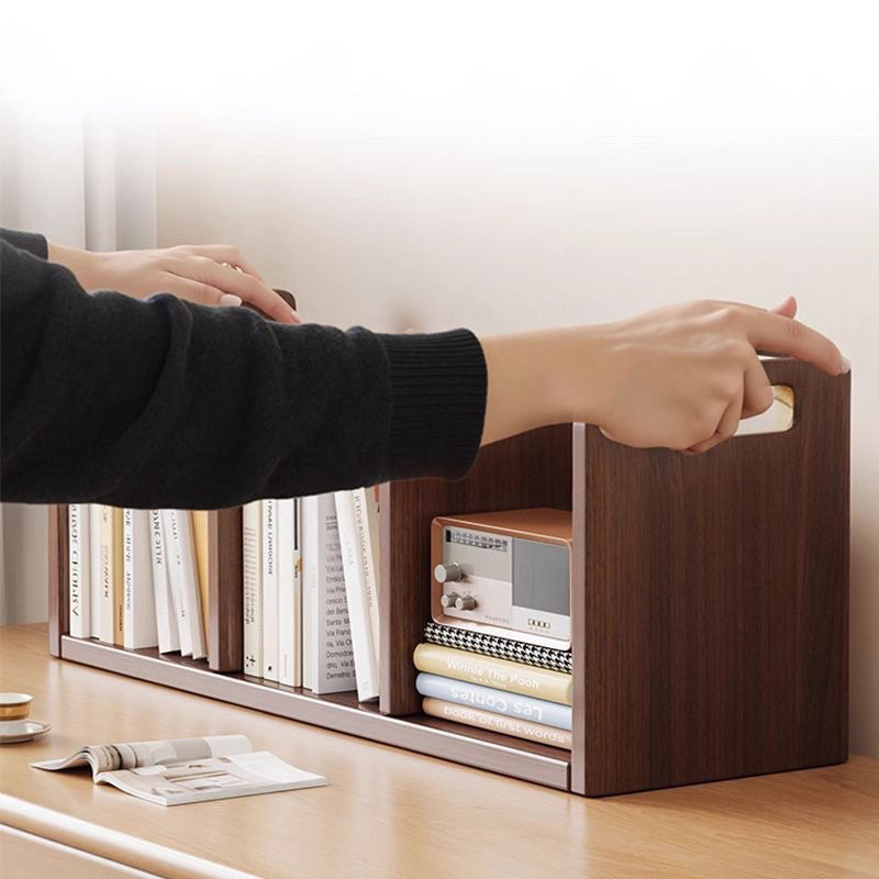 Modern Minimalist MDF Curved Rectangular Desktop Storage Shelf 2/4-Shelves For Living Room