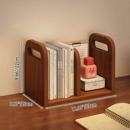 Modern Minimalist MDF Curved Rectangular Desktop Storage Shelf 2/4-Shelves For Living Room