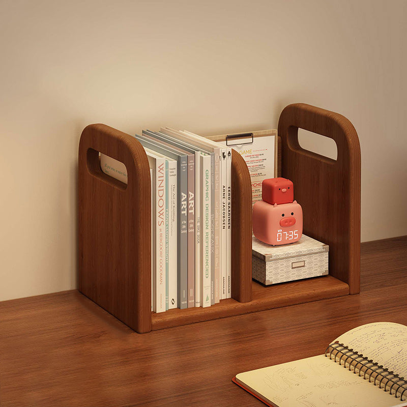 Modern Minimalist MDF Curved Rectangular Desktop Storage Shelf 2/4-Shelves For Living Room