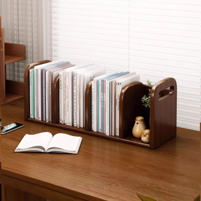 Modern Minimalist MDF Curved Rectangular Desktop Storage Shelf 2/4-Shelves For Living Room