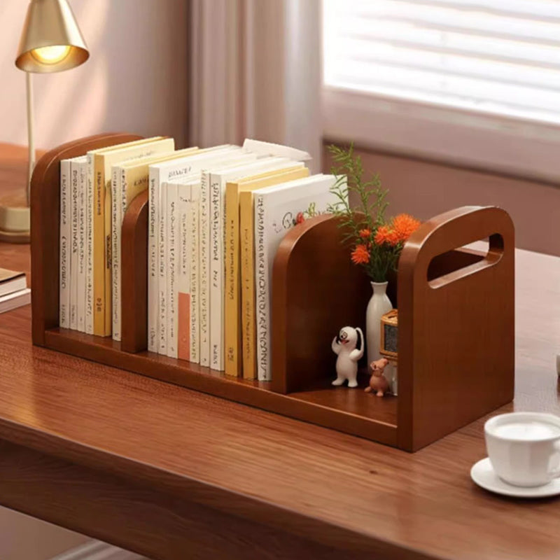 Modern Minimalist MDF Curved Rectangular Desktop Storage Shelf 2/4-Shelves For Living Room