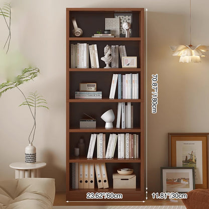 Modern Minimalist MDF Rectangular Storage Shelf 4/5/6 Tier For Living Room