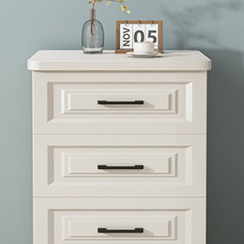 Traditional Chinese Solid Wood Eco Board Square Nightstand 2/3 Drawer For Bedroom