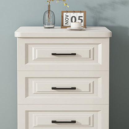 Traditional Chinese Solid Wood Eco Board Square Nightstand 2/3 Drawer For Bedroom