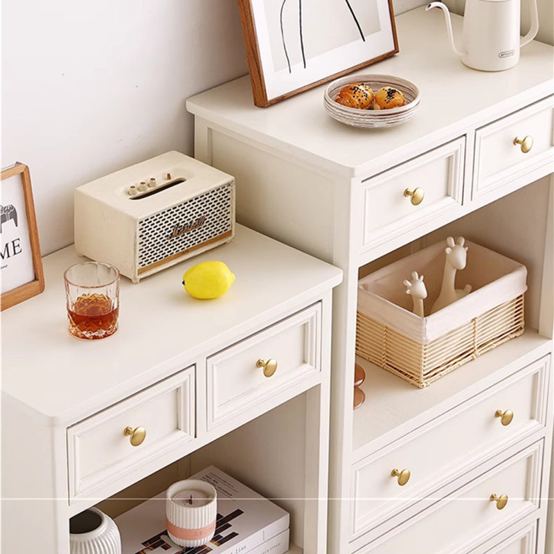Traditional French Paulownia Wood Plywood Rectangular Storage Cabinet 4/5/6 Drawers For Living Room