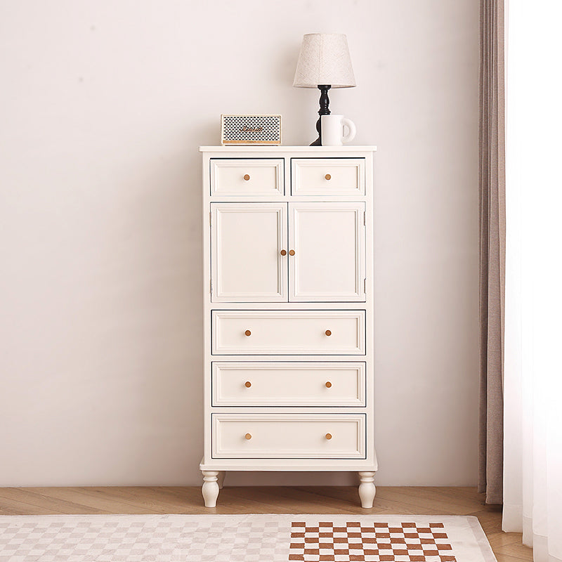 Traditional French Paulownia Wood Plywood Rectangular Storage Cabinet 4/5/6 Drawers For Living Room
