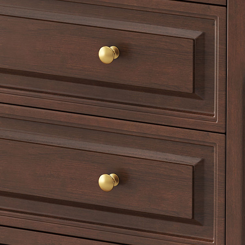 Traditional French Plywood Cherry Wood Pine Wood Rectangular Storage Cabinet With 4/5/6 Drawers For Living Room