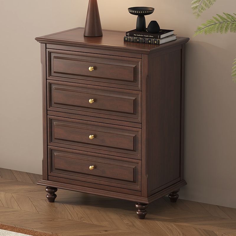 Traditional French Plywood Cherry Wood Pine Wood Rectangular Storage Cabinet With 4/5/6 Drawers For Living Room