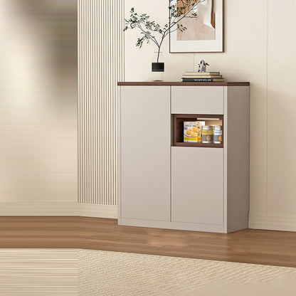 Modern Minimalist Eco Board Rectangular Storage Cabinet 3-Storage For Living Room