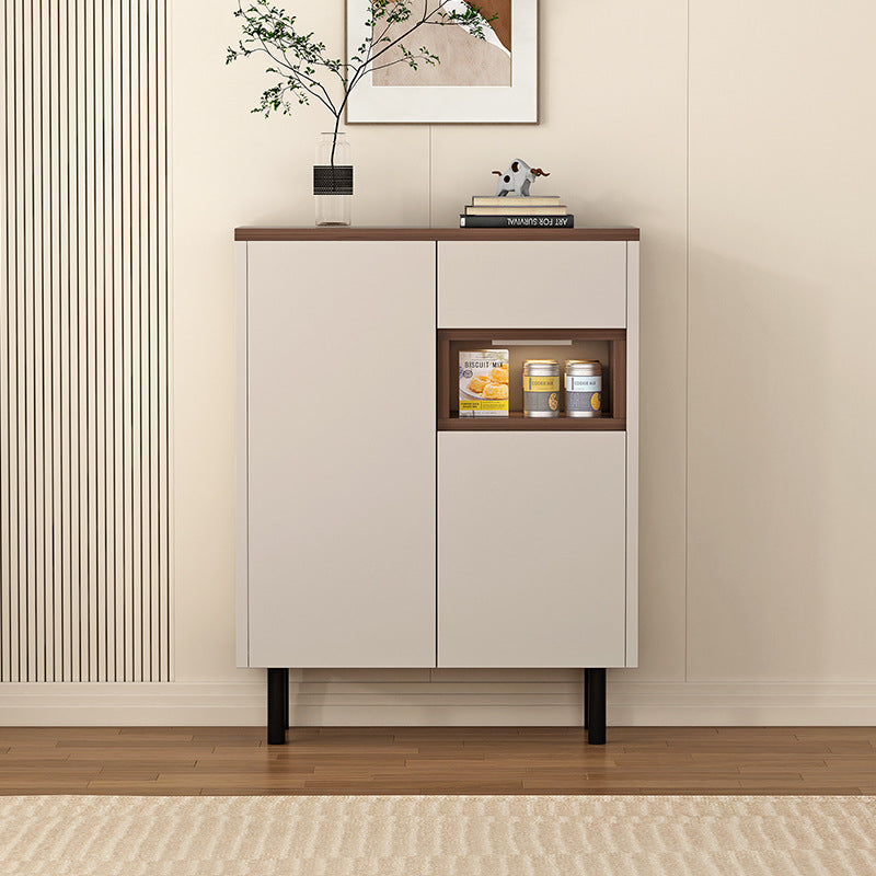 Modern Minimalist Eco Board Rectangular Storage Cabinet 3-Storage For Living Room