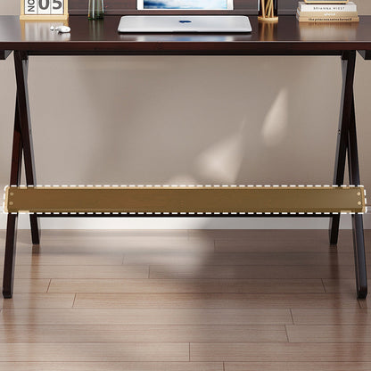 Traditional Chinese Bamboo Rectangular Foldable Study Desk 1-Tier Folding Writing Table For Living Room
