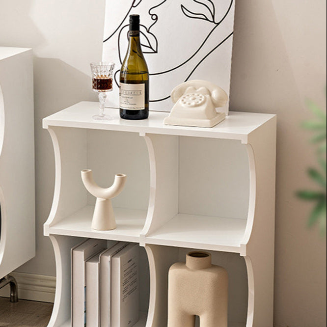 Contemporary Simplicity Rectangular MDF Stainless Steel Multi-functional Storage Unit 1/2-Tier Storage Cabinet For Living Room