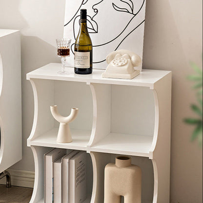 Contemporary Simplicity Rectangular MDF Stainless Steel Multi-functional Storage Unit 1/2-Tier Storage Cabinet For Living Room