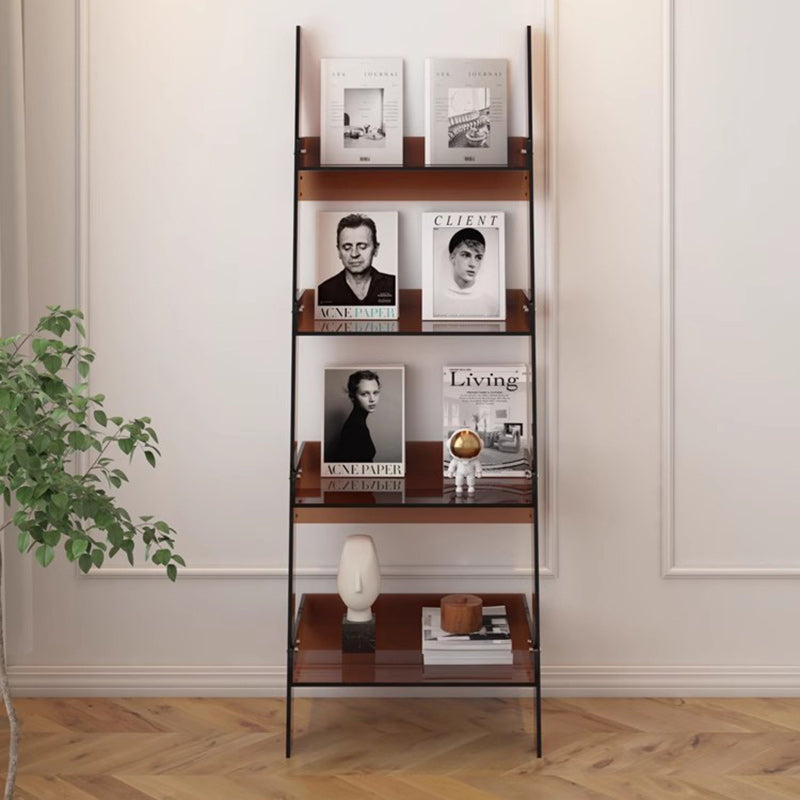 Modern Minimalist Acrylic Storage Display Magazine Rack 4-Tier Storage Shelves For Living Room