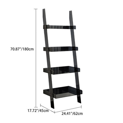 Modern Minimalist Acrylic Storage Display Magazine Rack 4-Tier Storage Shelves For Living Room