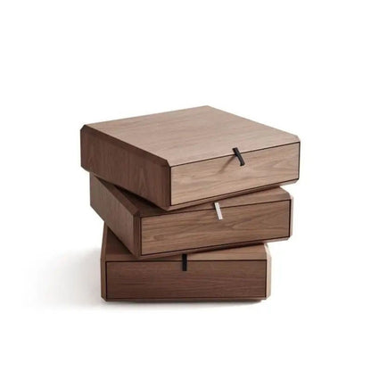 Traditional Vintage HDF Cube Rotating 3-Tier Storage Drawers For Bedroom