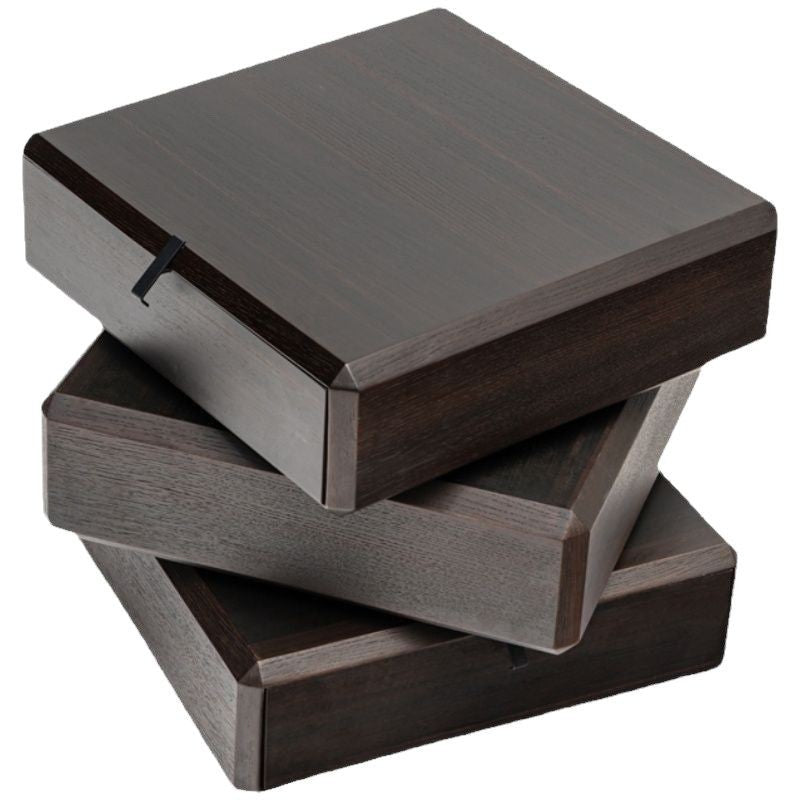 Traditional Vintage HDF Cube Rotating 3-Tier Storage Drawers For Bedroom