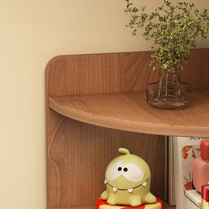 Contemporary Creative Triangle Eco-Friendly Engineered Wood Bookshelves 4-Shelf For Bedroom