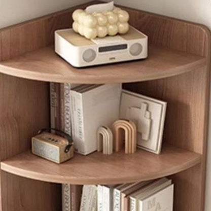 Contemporary Creative Triangle Eco-Friendly Engineered Wood Bookshelves 4-Shelf For Bedroom