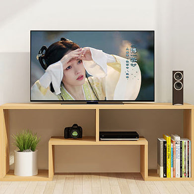 Modern Minimalist Rectangular Board TV Stand For 2-Tier For Living Room