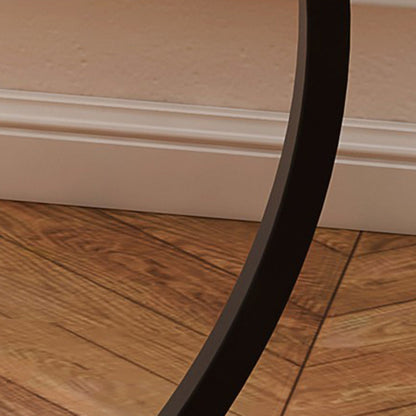 Modern Minimalist Round MDF & Iron End Table 1-Tier For Living Room