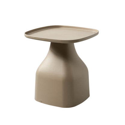 Modern Minimalist Square PP Coffee Table 1-Tier For Living Room