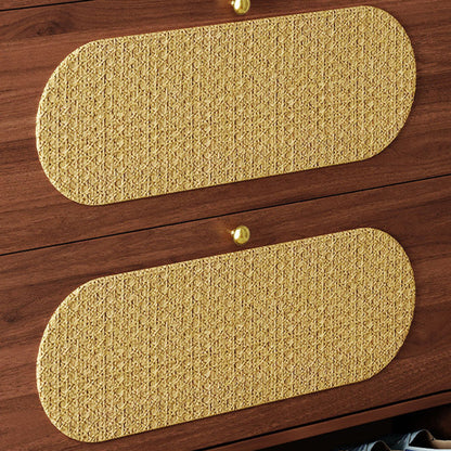 Traditional Vintage Rectangle MDF & Artificial Leather Weaving Shoe Storage 3- Tier For Entryways