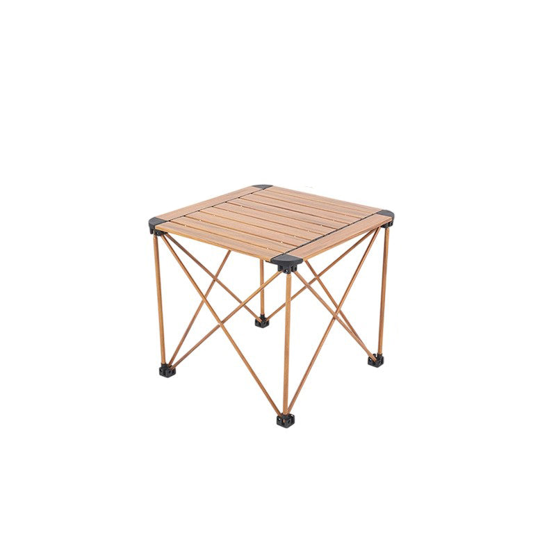 Modern Simplicity Square Rectangle Aluminum Iron Outdoor Foldable Camping Coffee Table 1-Tier For Garden