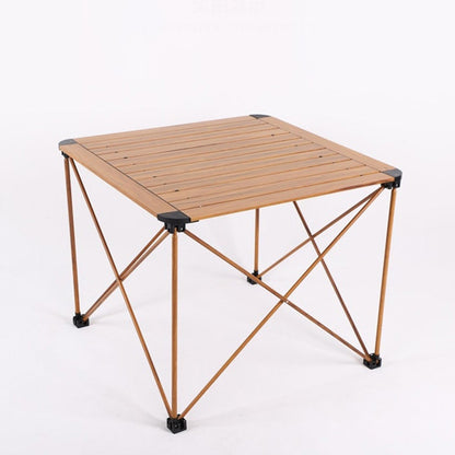 Modern Simplicity Square Rectangle Aluminum Iron Outdoor Foldable Camping Coffee Table 1-Tier For Garden