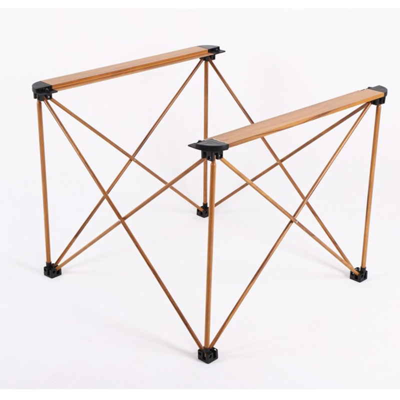 Modern Simplicity Square Rectangle Aluminum Iron Outdoor Foldable Camping Coffee Table 1-Tier For Garden