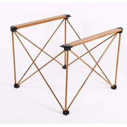 Modern Simplicity Square Rectangle Aluminum Iron Outdoor Foldable Camping Coffee Table 1-Tier For Garden