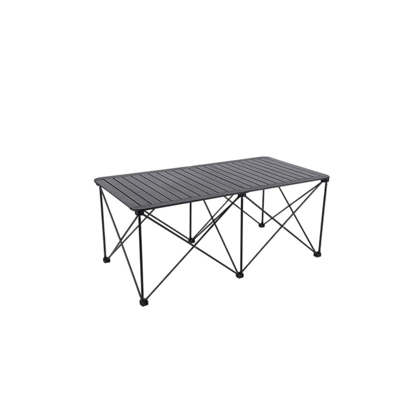 Modern Simplicity Square Rectangle Aluminum Iron Outdoor Foldable Camping Coffee Table 1-Tier For Garden