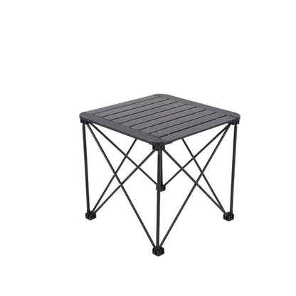 Modern Simplicity Square Rectangle Aluminum Iron Outdoor Foldable Camping Coffee Table 1-Tier For Garden