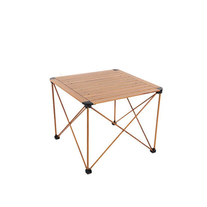 Modern Simplicity Square Rectangle Aluminum Iron Outdoor Foldable Camping Coffee Table 1-Tier For Garden