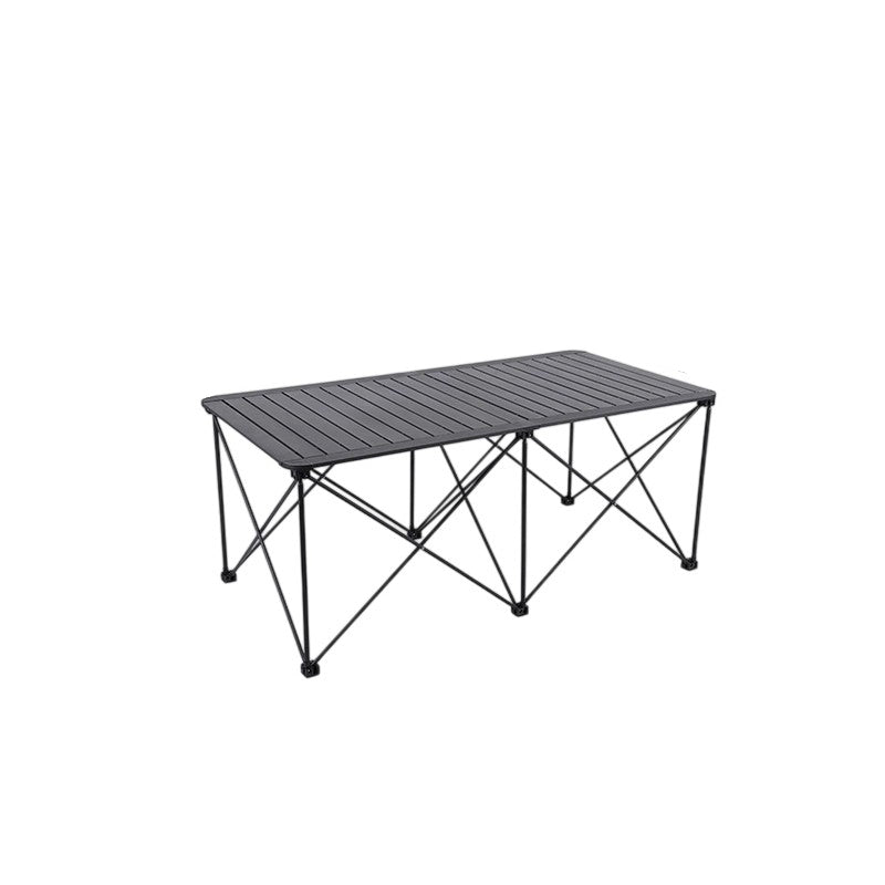 Modern Simplicity Square Rectangle Aluminum Iron Outdoor Foldable Camping Coffee Table 1-Tier For Garden