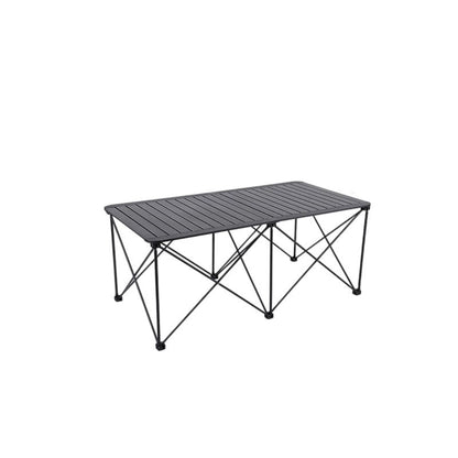 Modern Simplicity Square Rectangle Aluminum Iron Outdoor Foldable Camping Coffee Table 1-Tier For Garden