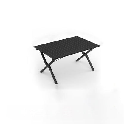 Modern Minimalist Rectangle Carbon Steel Outdoor Foldable Camping Coffee Table 1-Tier For Garden