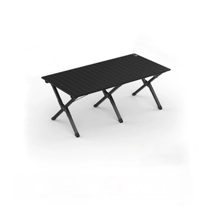 Modern Minimalist Rectangle Carbon Steel Outdoor Foldable Camping Coffee Table 1-Tier For Garden