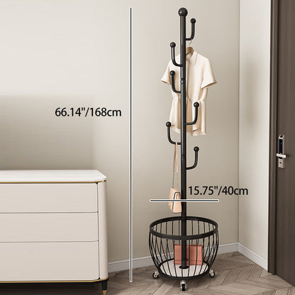 Modern Art Deco Tree Branch Carbon Steel 4/6-Pole Movable Storage Cabinet For Bedroom